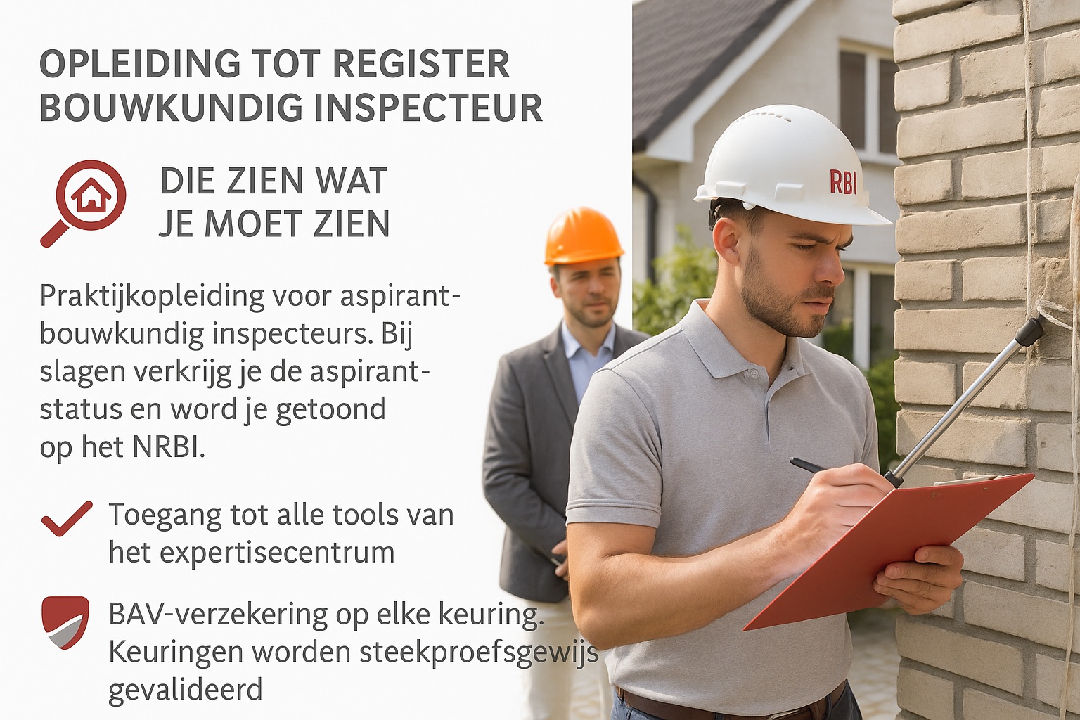 Opleiding bouwkundig inspecteur in de praktijk